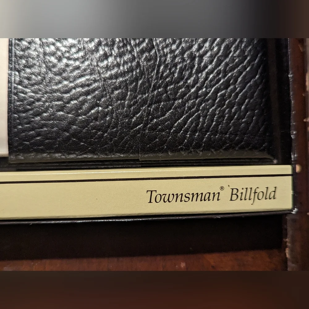 Men's Vintage ROLFS Bi-Fold Black Cowhide Leather Billfold Wallet New In Box NOS